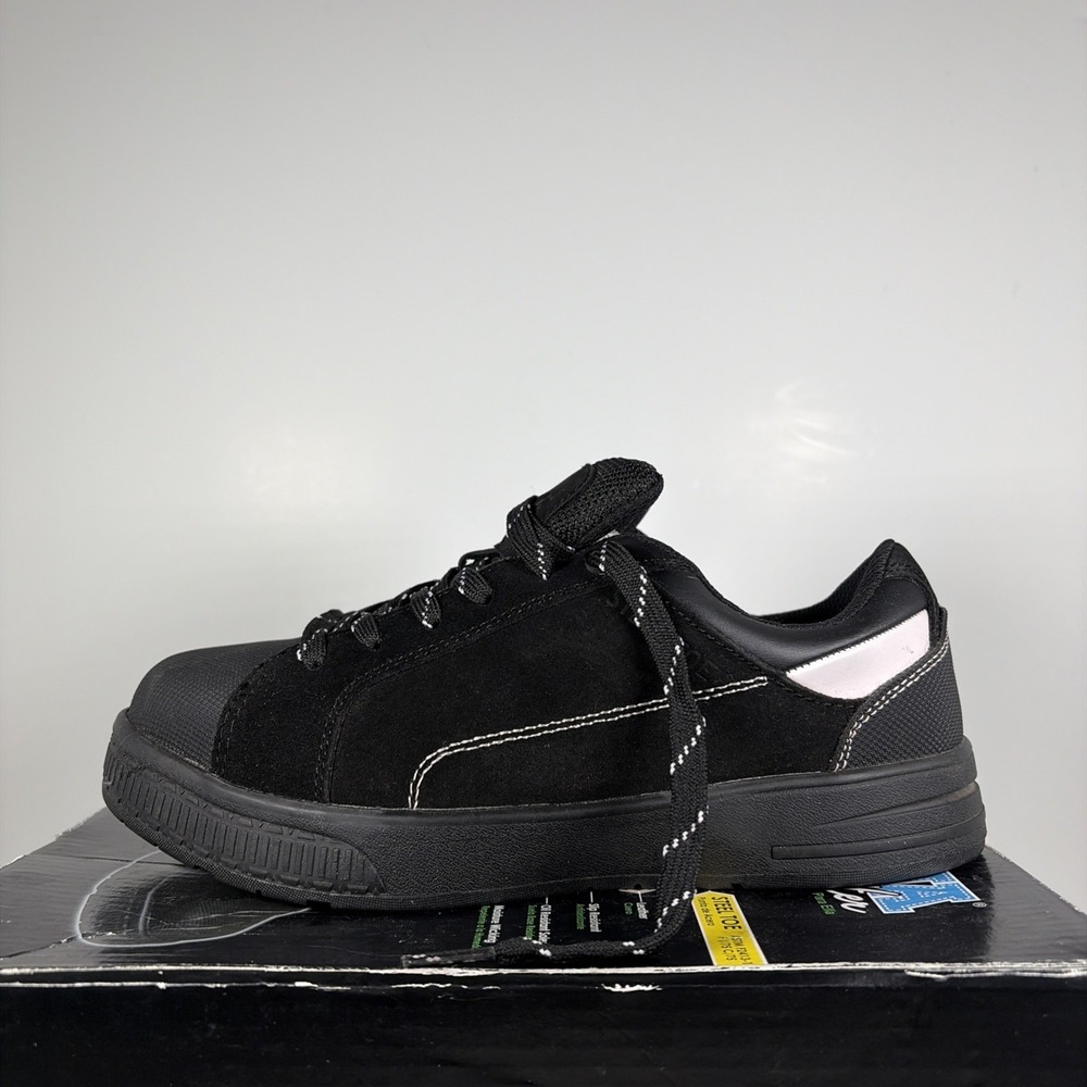 Size 6 Brahma For Her‎ Maria Steel Toe Shoe Black 554566305